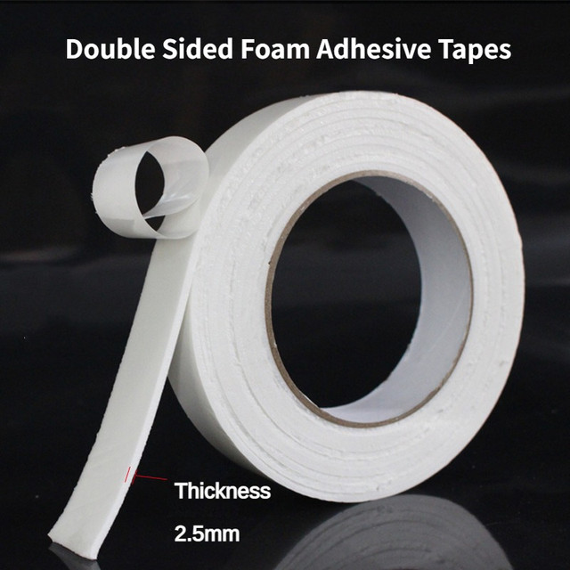 3m White Sponge Double Sided Foam Adhesive Tapes for Mounting Fixing Pad  Sticky Super Strong Double Sided Tape 30mm 10mm Width - AliExpress